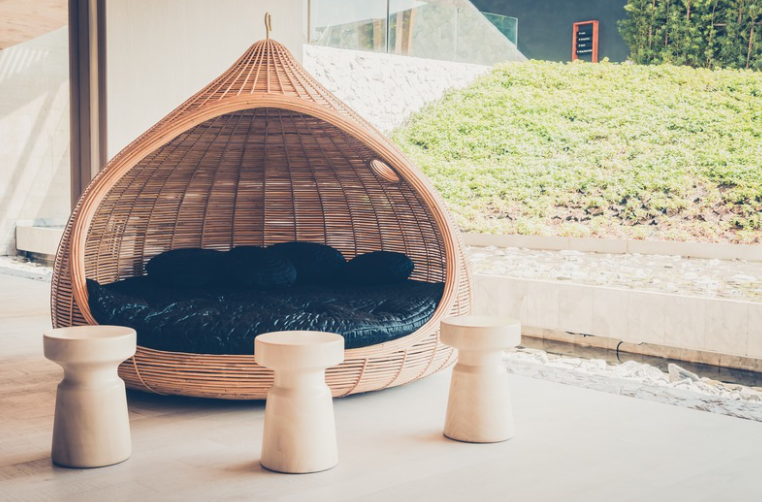 tumbons wellness arrangement in home relaxation area with soft lighting natural textures and peaceful atmosphere supporting calm routines