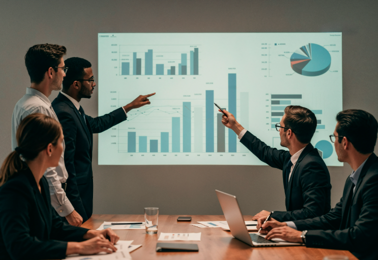 Abctm digital marketing strategy growth concept illustration