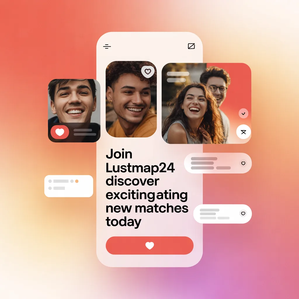Couple chatting online on Lustmap24 dating platform to find new matches